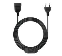 DAWRIS - Divisor LED con interruptor, cable de 2 m para lámparas de 220 a 250 V/100 W Max, alargador EURO con enchufe giratorio, regulador de intensidad silenciosa para iluminación regulable color