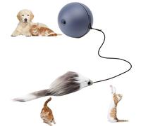 DAWRIS Pelota interactiva para gatos, juguete eléctrico para gatos, pelota de gato Chewie Rolling Ball, Perros interactivos