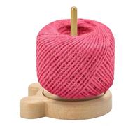 DAWRIS Soporte de Lana de Madera, Soporte de Lana Giratorio Soporte para Bolas de Lana de Madera Dispensador de Hilo de Madera para Ganchillo Soporte de Hilo de Ganchillo Giratorio