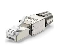 DAWSAXZKL Conector RJ45 Cat8 Cat7 Cat6A Herramienta Gratuita Reutilizable Conector Ethernet de Internet(2PCS,CAT6A STP Connector)