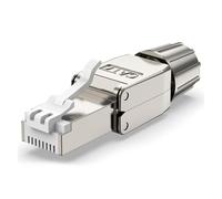 DAWSAXZKL Conector RJ45 Cat8 Cat7 Cat6A Herramienta Gratuita Reutilizable Conector Ethernet de Internet(10PCS,CAT7 STP Connector)