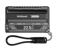 DAWTHTW 2 fundas de almacenamiento de batería desmontables 21700 con diseño de enchufe eyector, funda de alimentación portátil para aventuras al aire libre, funda de almacenamiento vacía portátil