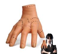 Dawumin Family Thing Manos, Miercoles Addams, Miércoles Cosa Mano, Manos Látex Juguetes, Mano Miercoles Adams, Accesorios de Terror Adecuados para Halloween y Cosplay