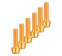 Dawutocap - 6 tornillos de fijación multifuncionales para bicicleta, accesorios de ciclismo, para mantenimiento de ciclismo, fáciles de instalar, pernos de vástago de bicicleta