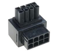 Dawutocap Adaptador de potencia de 8 pines, conector GPU de 90 grados para tarjetas gráficas de ordenador de escritorio, adaptador de codo en ángulo recto, memoria de conexión, cable de almacenamiento