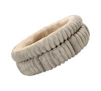 Dawutocap Cama de felpa suave para gatos con diseño de cojín desmontable para interiores con parte inferior antideslizante, para invierno y otoño, cómoda cama de felpa