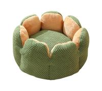 Dawutocap Cama para mascotas con cojín desmontable, mango suave, hermosa cama redonda de flores, sofá desmontable