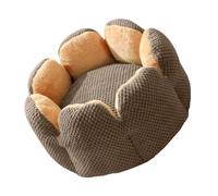 Dawutocap Cama para mascotas con cojín desmontable, mango suave, hermosa cama redonda de flores, sofá desmontable