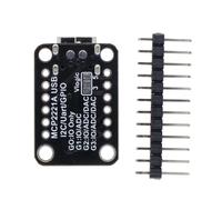 Dawutocap Eficiente MCP2221A USB GPIO I2C para transferencia de datos de alta velocidad y protocolos de comunicación versátiles