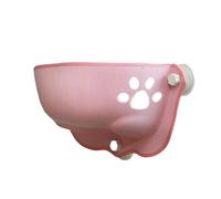 Dawutocap Hamaca colgante para gatos, percha de fieltro suave, decoración de hábitat para mascotas, para tomar el sol, ventana, ropa de cama de invierno para montar en la pared