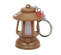 Dawutocap Llavero LED vintage recargable con lámpara de aceite, llavero retro para acampar y visibilidad nocturna, lámpara de aceite decorativa, llavero de regalo