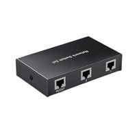 Dawutocap Networking Switching 2 to 1 Splitter Internet Extender Connector Copper Ethernet Adapter 2 in 1 Out or 1 In 2 Networking Switching