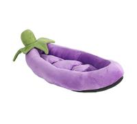 Dawutocap Nido de cama de felpa suave para gatos y perros pequeños con cómoda almohadilla de dormir suave y lavable con patrón de hojas para mascotas