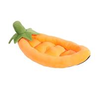 Dawutocap Nido de cama de felpa suave para gatos y perros pequeños con cómoda almohadilla de dormir suave y lavable con patrón de hojas para mascotas