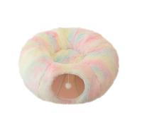 Dawutocap Tumbona para mascotas, cama portátil con túnel, lavable, para senderismo, camping, juegos, túnel, gatitos, cuevas