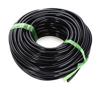 Dawwoti Riego por Goteo Micro De 20m, 4 / 7mm PVC Tubería Tubería Distribución En Tubo Goteo Riego Manguera De Riego Negro