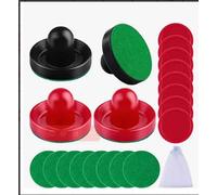 DAWZMR Discos y palas de hockey de aire, mini asas de portería (4 empujadores, 4 almohadillas, 8 discos)