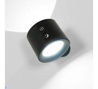 DAXGD Lámpara LED Inalámbrica Recargable con Touch Batería 1800mAh, Giratoria 360°, Luminosidad Ajustable, USB-C para Dormitorio y Mesita de Noche