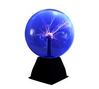 DAXGD Luz de bola de plasma, luz de plasma mágica de 5 pulgadas, lámpara estática de globo táctil bola de plasma sensible al sonido, 220V luz azul