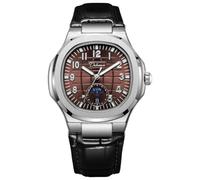 DAXIAOYU Reloj mecánico automático con diseño de cuadrícula creativa para hombre, multifuncional, visualización de fecha y semana, reloj de pulsera luminoso de moda