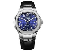DAXIAOYU Reloj mecánico automático con diseño de cuadrícula creativa para hombre, multifuncional, visualización de fecha y semana, reloj de pulsera luminoso de moda