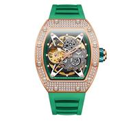 DAXIAOYU Reloj mecánico de alta gama para hombre, resistente al agua, para deportes y ocio, Verde (Green Rose), Lujo