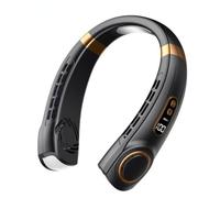 DAXIAOYU Ventilador portátil LED inteligente de 4000 mAh para colgar en el cuello, silencioso, USB, multifuncional, con iluminación colorida, adecuado para actividades al aire libre y correr por la