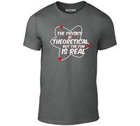 daxigua Physics is Real TTshirts Camisetas y Tops Funny T Tshirts Camisetas y Tops Science Joke Fun Theoretical Nerd(Large)