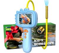 Daxiongmao Endoscopio para niños con luz, juego educativo de exploración científica, actividades naturales, cámara endoscópica con luz, cámara endoscópica, gadgets para hombres (azul)