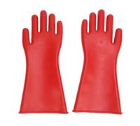 DAXJEROL 1 par de guantes aislantes de goma, guantes aislantes eléctricos clase 2 con certificación para 12.000 V, guantes de trabajo dieléctricos impermeables con puño enrollado, ideales