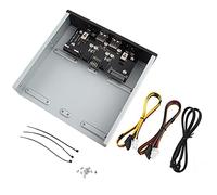 DAXJEROL Interruptor de control de alimentación para HDD, selector de disco duro SATA con dos interruptores de bloqueo automático, salida de alimentación de 6 puertos para PC de escritorio