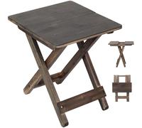 DAXULY Mesa pequeña de patio, mesa auxiliar plegable para exteriores, mesa auxiliar portátil, mesa auxiliar pequeña, mesa auxiliar, mesa auxiliar pequeña, mesa auxiliar de madera para sala de estar