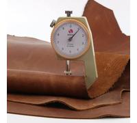 DAXXIN Cuero de Piel de Vaca Natural de 1,2mm, Cuero de Caballo Loco, Color Cuero Genuino para Manualidades de Cuero DIY para cinturón, Cartera y Bolso