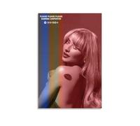 DAXXIN Póster de Sabrina Carpenter con texto en inglés "Please Song" (canción de Sabrina Carpenter) con portada musical, póster de lona para decoración de dormitorio, paisaje deportivo, oficina,