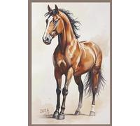 Day at the Races Journal I: 6x9, 100 page lined journal for Men & Women of all Ages: Beautiful watercolor images of horse scenes to capture all of your 2026 notes and memories