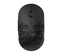 DAY DAY HAPPY Honeycomb Mouse inalámbrico Bluetooth computadora de Modo Dual Carga los Ratones Haciendo Clic Silenciosamente con una batería li de 500 mah para computadora portátil pc (Black)