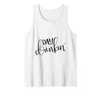 Day Drinkin Funny Brunch Beber Funny Dichos Camiseta sin Mangas