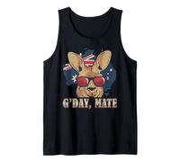 Day Mate Good Kangaroo Patriotic Australian Map Australia Camiseta sin Mangas