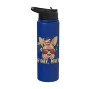 Day Mate Good Kangaroo Patriotic Australian Map Australia Stainless Steel Insulated Water Bottle