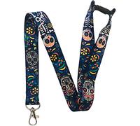Day of The Dead/All Souls Day Fiesta Neck Lanyard con seguridad Breakaway