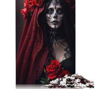 Day of The Dead Bride Puzzles Imposible,desafío for Adults Juego Educativo 1000 Piezas Obra De Arte De Juego De para Adultos, Regalos A Partir De 14 Años 1000pcs (75x50cm)