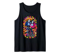 Day of The Dead Dia De Los Muertos Skeletons Dancing Mexican Camiseta sin Mangas