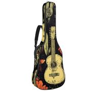 Day of The Dead - Funda acolchada para guitarra acústica con diseño de cactus, Multicolor 01, 42.9x16.9x4.7 in, Mochila informal