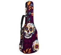 Day of The Dead - Funda acolchada para guitarra acústica con diseño de cactus, Multicolor 04, 42.9x16.9x4.7 in, Mochila informal