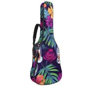 Day of The Dead - Funda acolchada para guitarra acústica con diseño de cactus, Multicolor 06, 42.9x16.9x4.7 in, Mochila informal