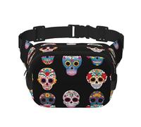 Day of the Dead Masks - Riñonera multifuncional estampada unisex de moda, bolsa de transporte deportiva de viaje