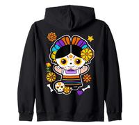 Day of The Dead Mexicans Sugar Skull Girl Women Halloween Sudadera con Capucha