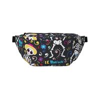 Day of The Dead Skeletons - Riñonera cruzada con cinturón ajustable para hombres y mujeres, multicolor, Talla única, Mochila de senderismo