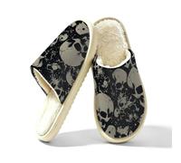 Day Of The Dead Skull - Pantuflas de espuma viscoelástica para mujer, multicolor, 40/40.5 EU