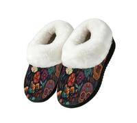 Day Of The Dead Sugar Skull Boot Slipper Indoor Outdoor House Shoes, multicolor, 41/42 EU